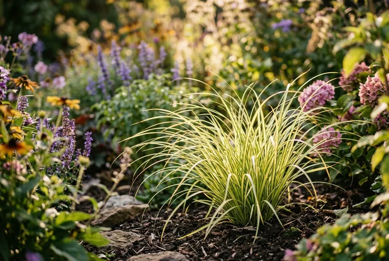 Japanese Sedge (Carex oshimensis) growing in a UK garden