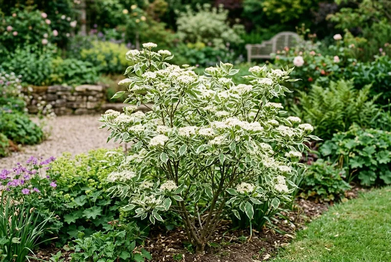 Cornus (Cornus alba) growing in a UK garden