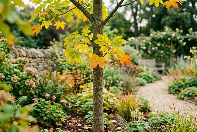 Field Maple (Acer campestre) growing in a UK garden