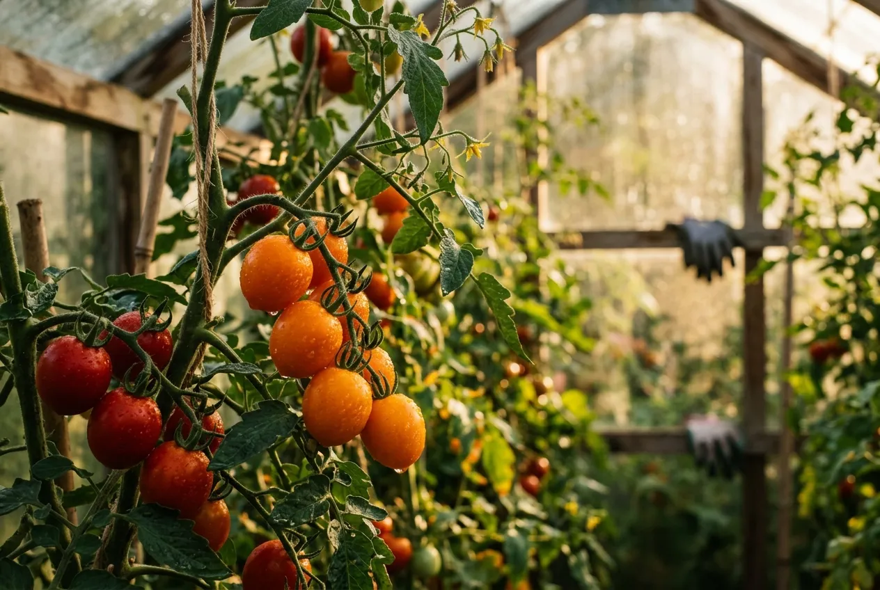 Best tomato varieties UK cherry harvest including orange Sungold and red Gardener's Delight