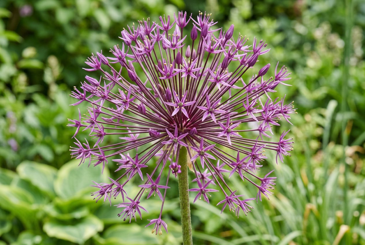 Allium schubertii (Allium schubertii) in bloom