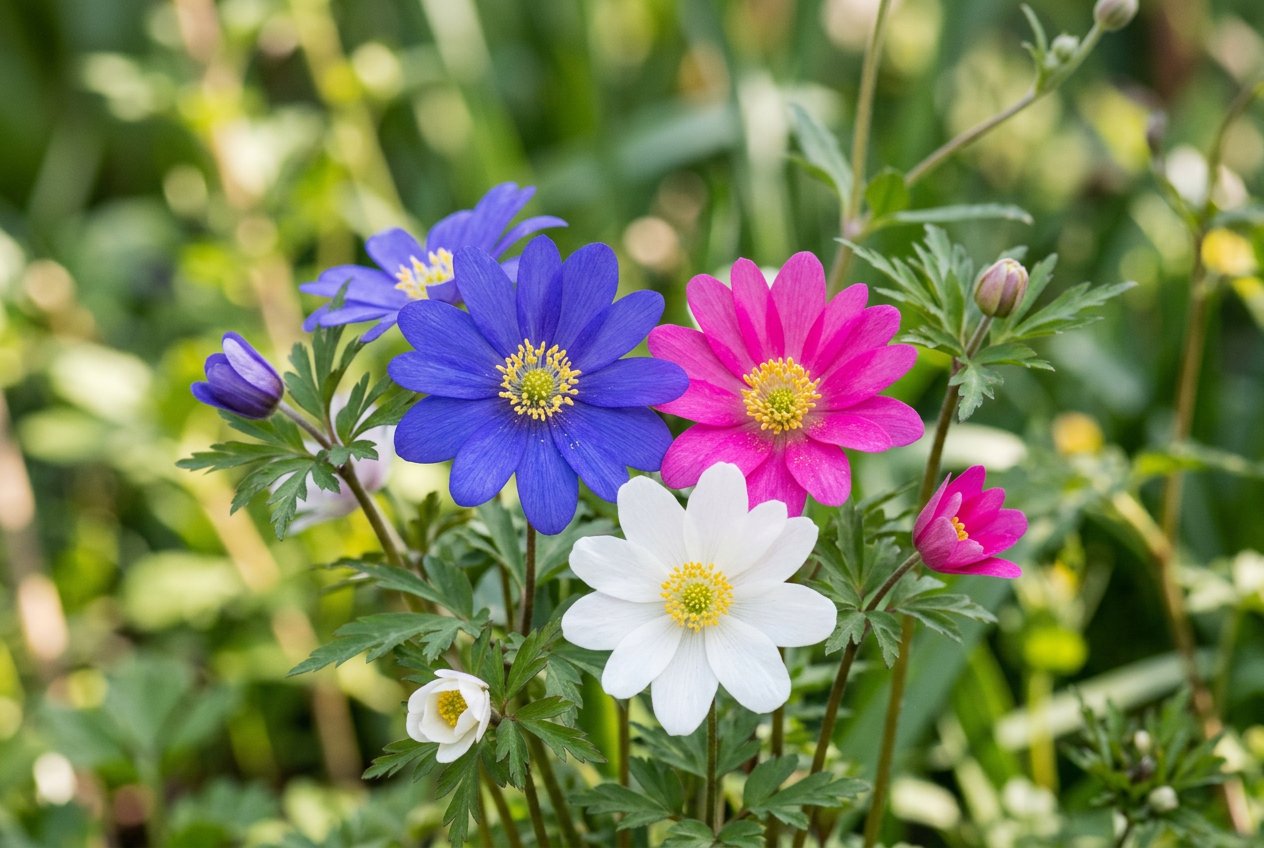 Anemone blanda (Anemone blanda) in bloom