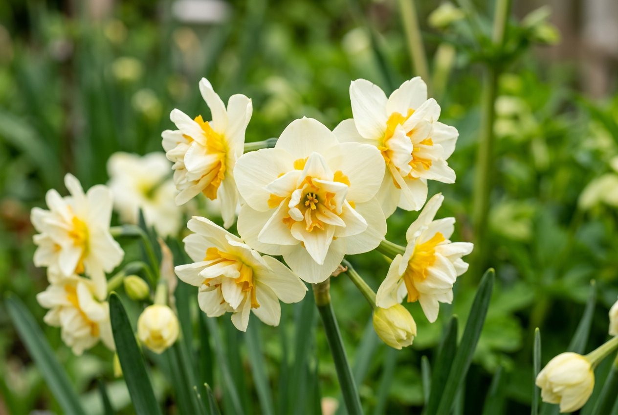 Narcissus 'Cheerfulness' (Narcissus 'Cheerfulness') in bloom