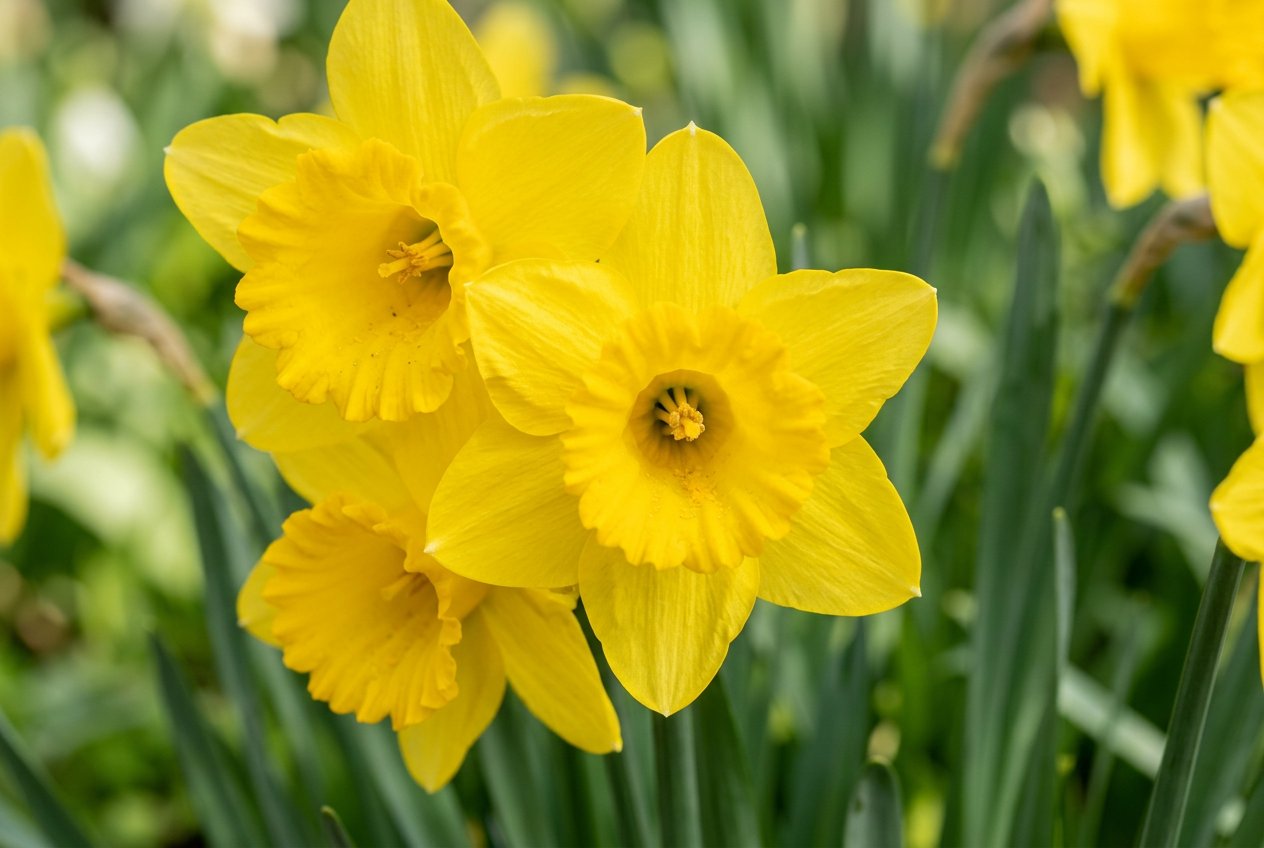 Narcissus 'King Alfred' (Narcissus 'King Alfred') in bloom
