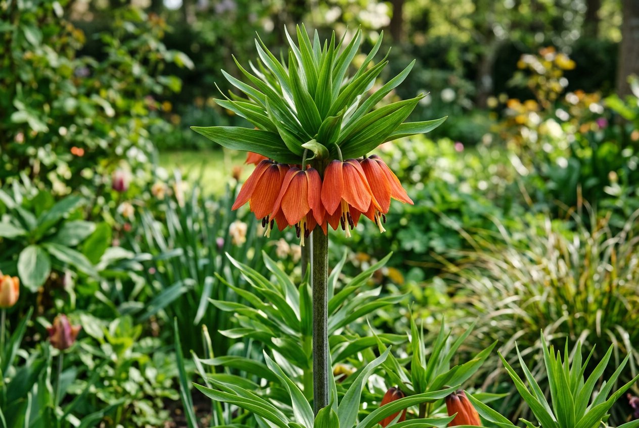 Fritillaria imperialis (Fritillaria imperialis) in bloom