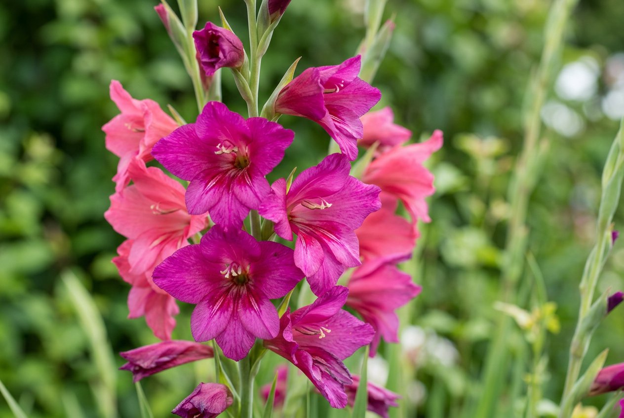 Gladiolus communis subsp. byzantinus (Gladiolus communis subsp. byzantinus) in bloom
