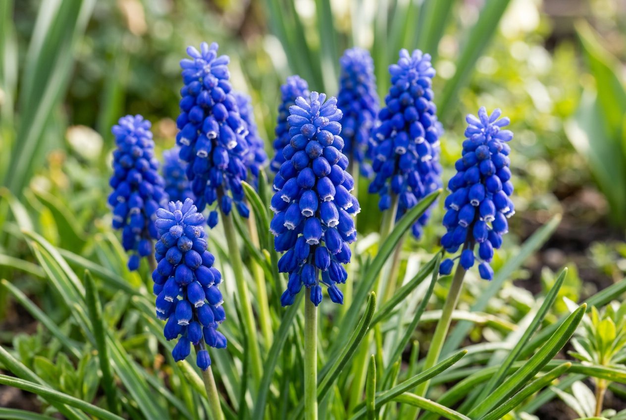 Muscari armeniacum (Muscari armeniacum) in bloom