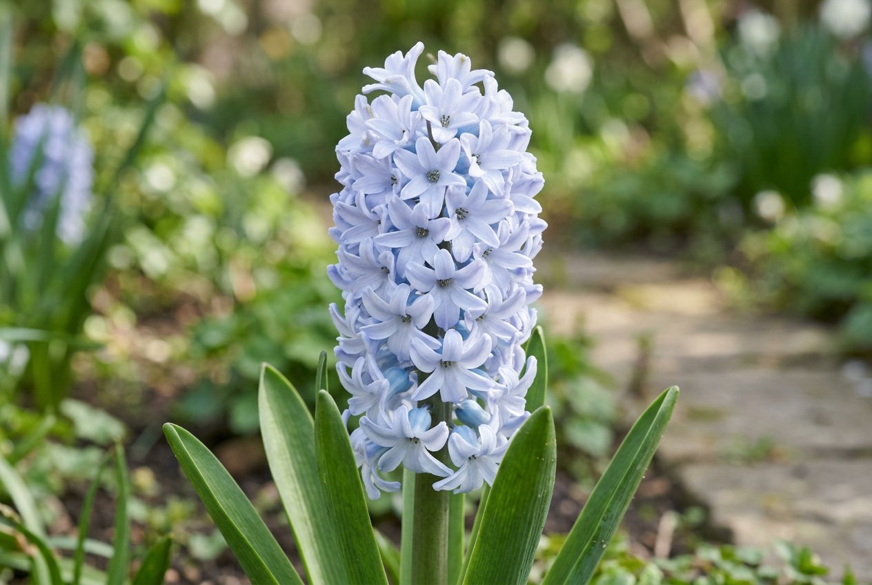 Hyacinthus 'Delft Blue' (Hyacinthus orientalis 'Delft Blue') in bloom