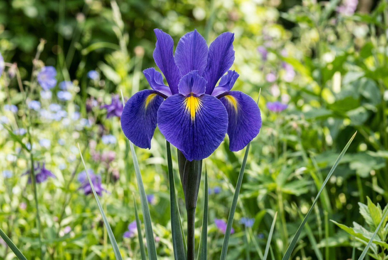 Iris latifolia (Iris latifolia) in bloom
