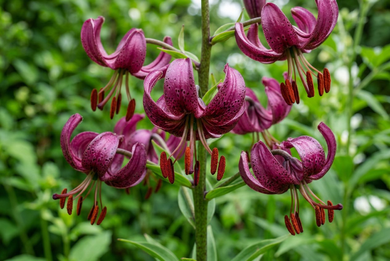 Lilium martagon (Lilium martagon) in bloom
