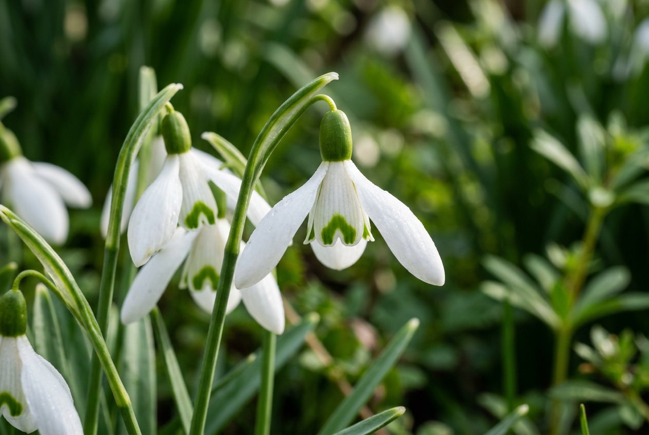 Galanthus plicatus (Galanthus plicatus) in bloom