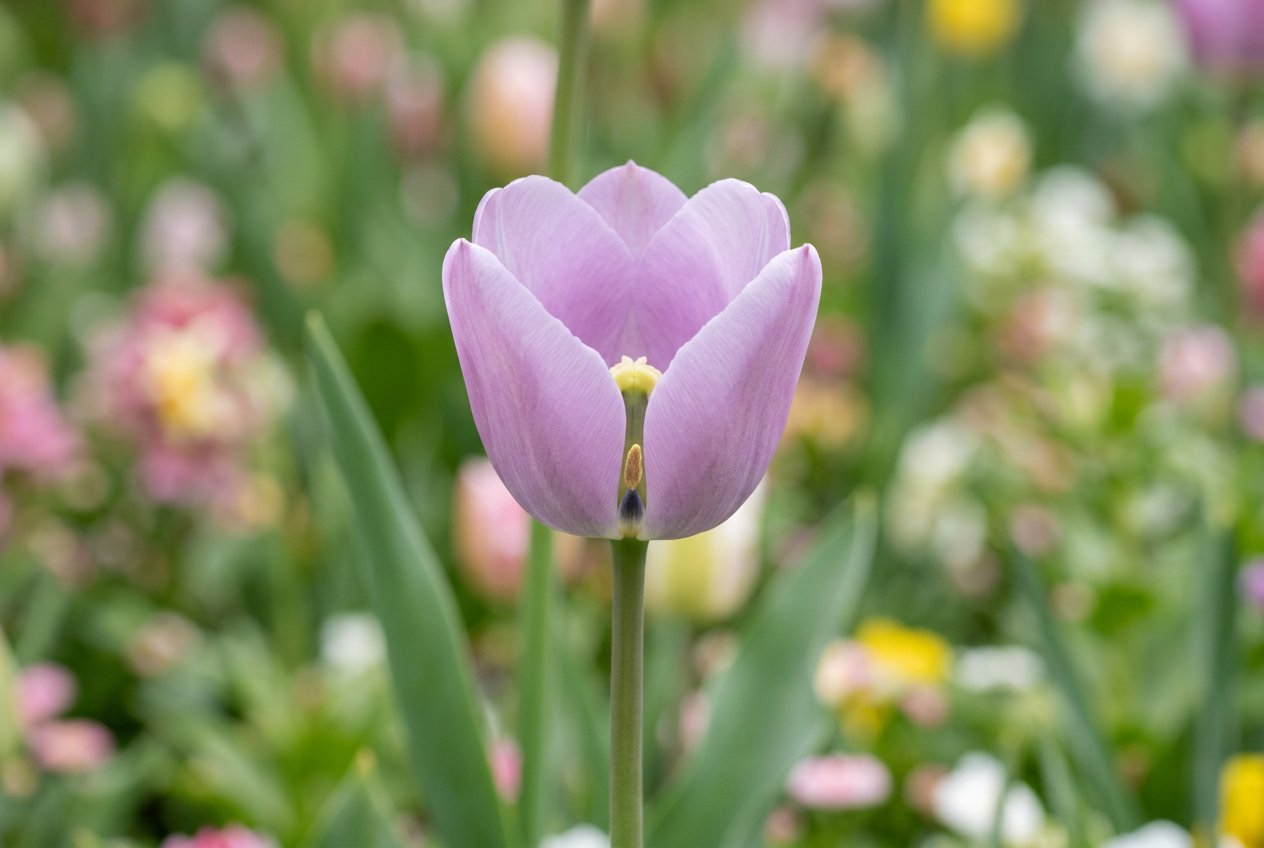 Tulipa 'Purple Prince' (Tulipa 'Purple Prince') in bloom
